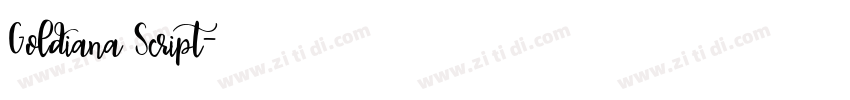 Goldiana Script字体转换
